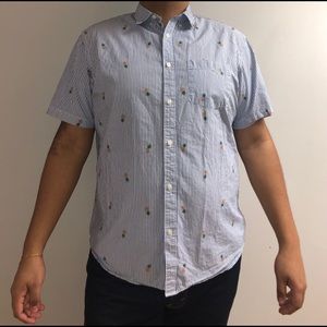 Old Navy Pineapple Button-Up Shirt